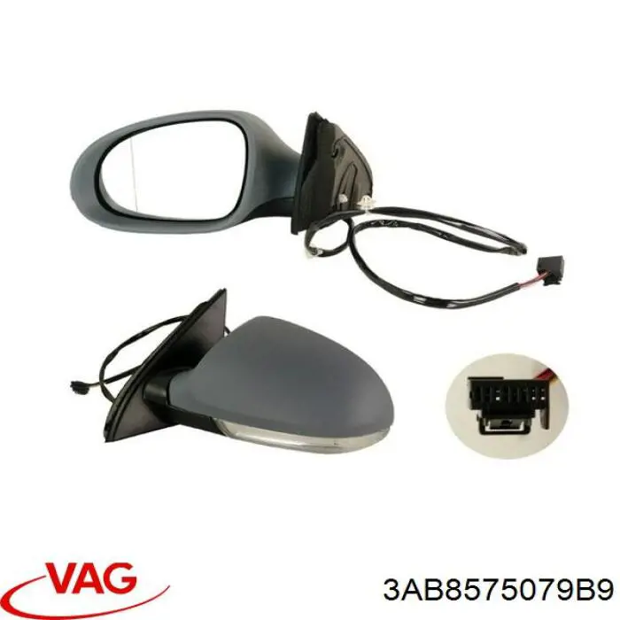 Lusterko wsteczne lewe VAG 3AB8575079B9 cena, od 83,43 USD