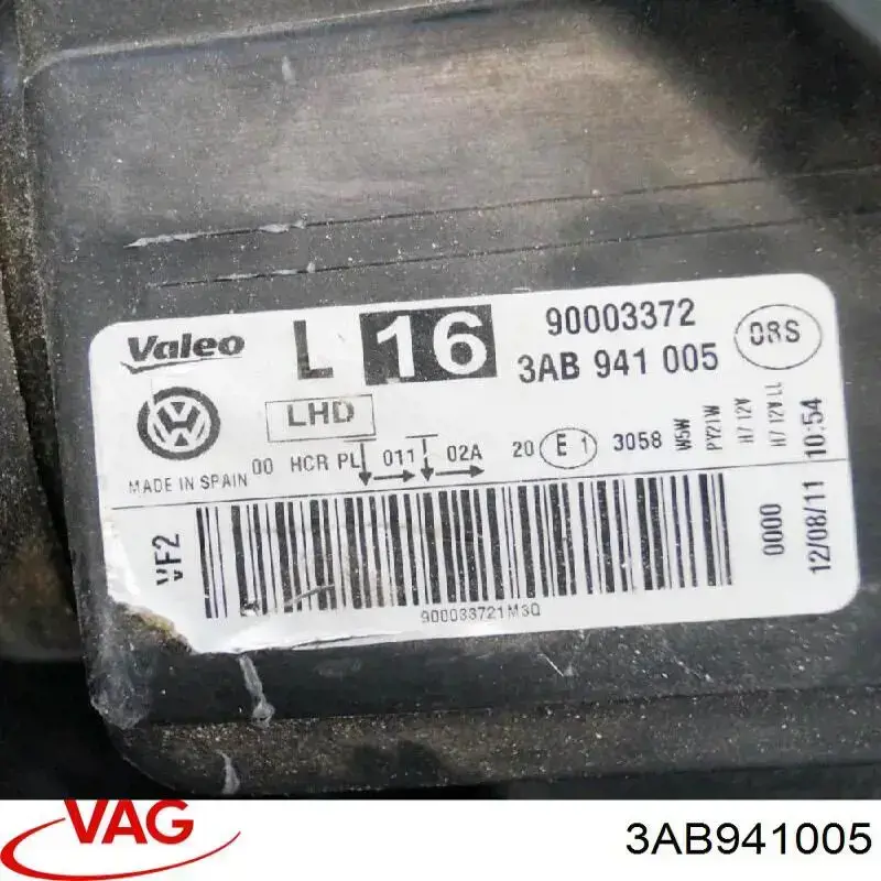 Reflektor lewy VAG 3AB941005 cena, od 229,34 USD