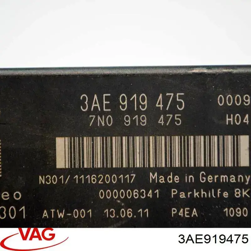 Sterownik czujnika parkowania VAG 3AE919475 cena, od 107,41 USD