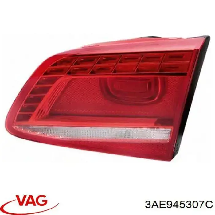 Lampa zespolona tylna lewa wewnętrzna VAG 3AE945307C cena, od 101,21 USD