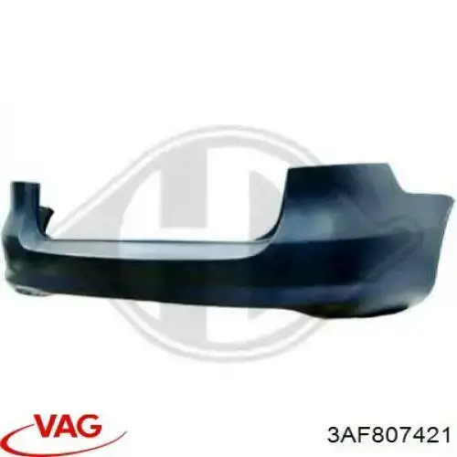 3AF807421GRU VAG Zderzak tylny