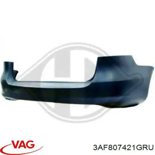 Zderzak tylny 3AF807421GRU VAG