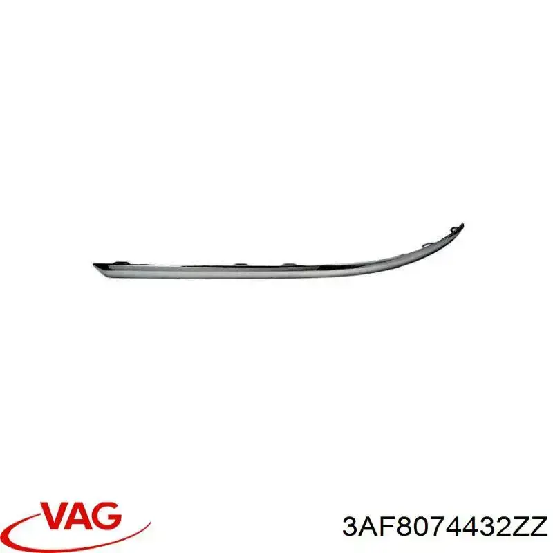 Listwa ochronna zderzaka tylnego środkowa VAG 3AF8074432ZZ cena, od 47,79 USD