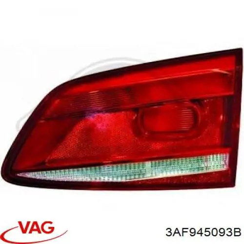 3AF945093B VAG Lampa zespolona tylna lewa wewnętrzna