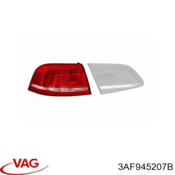 Do koszyka 3AF945207B VAG Lampa zespolona tylna lewa zewnętrzna