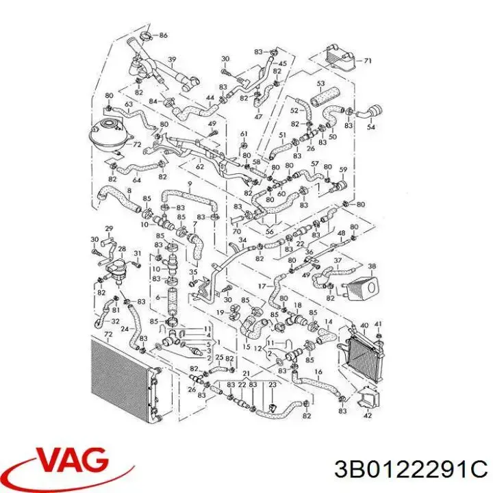Wężnica górnej pokrywy sworznia obrotowego (piasty) VAG 3B0122291C cena, od 5,32 USD