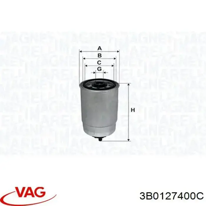 Obudowa filtra paliwa do Volkswagen Passat B5 3B3