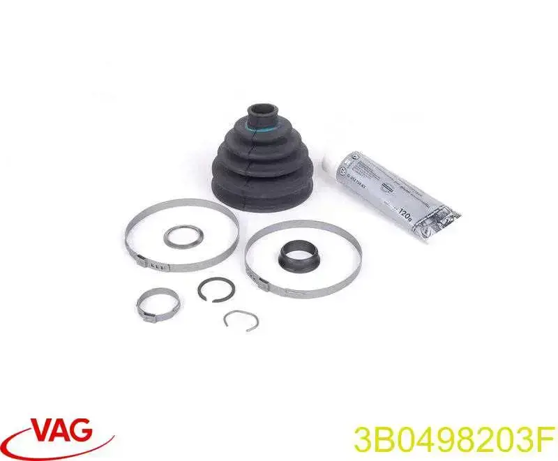 Osłona przegubu homokinetycznego półosi przedniej zewnętrzna VAG 3B0498203F cena, od 10,50 USD