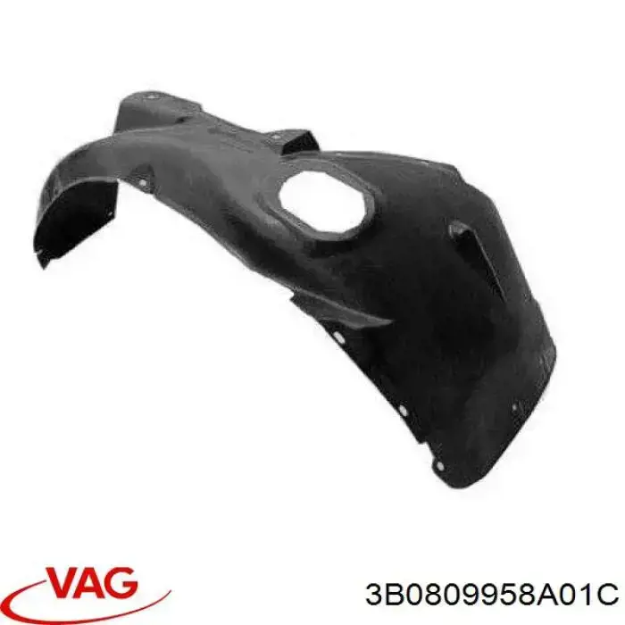 Do koszyka 3B0809958A01C VAG Nadkole błotnika przedniego prawe
