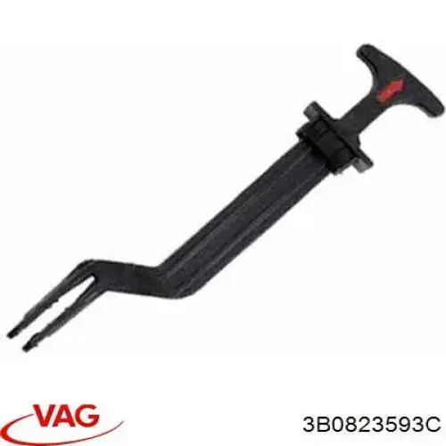 Lufcik drzwi tylnych prawych VAG 3B0823593C cena, od 5,87 USD