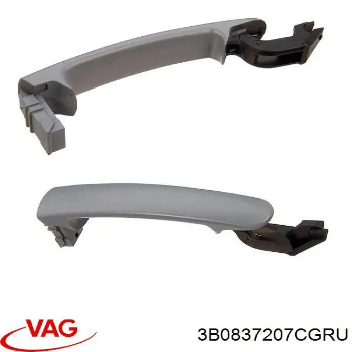 Do koszyka 3B0837207CGRU VAG Klamka drzwi przednich zewnętrzna