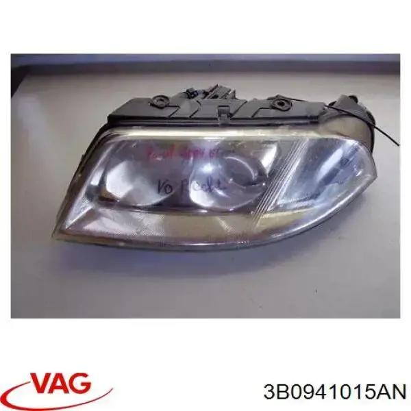 Do koszyka 3B0941015AN VAG Reflektor lewy