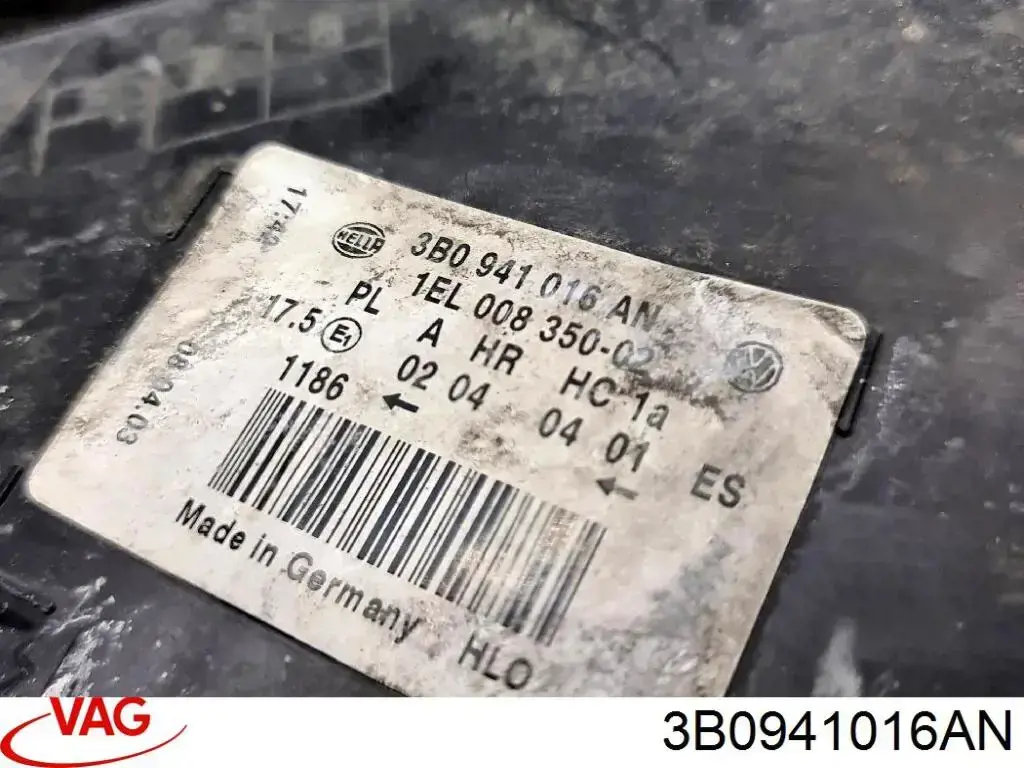Reflektor prawy 3B0941016AN VAG