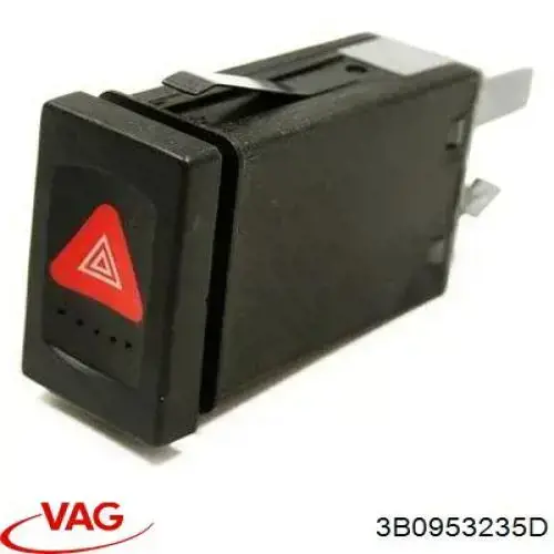 Do koszyka 3B0953235D VAG Przycisk włączania światła awaryjnego