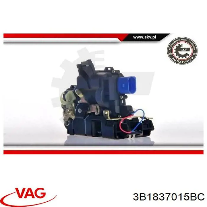 3B1837015BC VAG Zamek drzwi przednich lewych