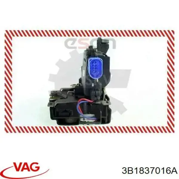 3B1837016A VAG Zamek drzwi przednich prawych