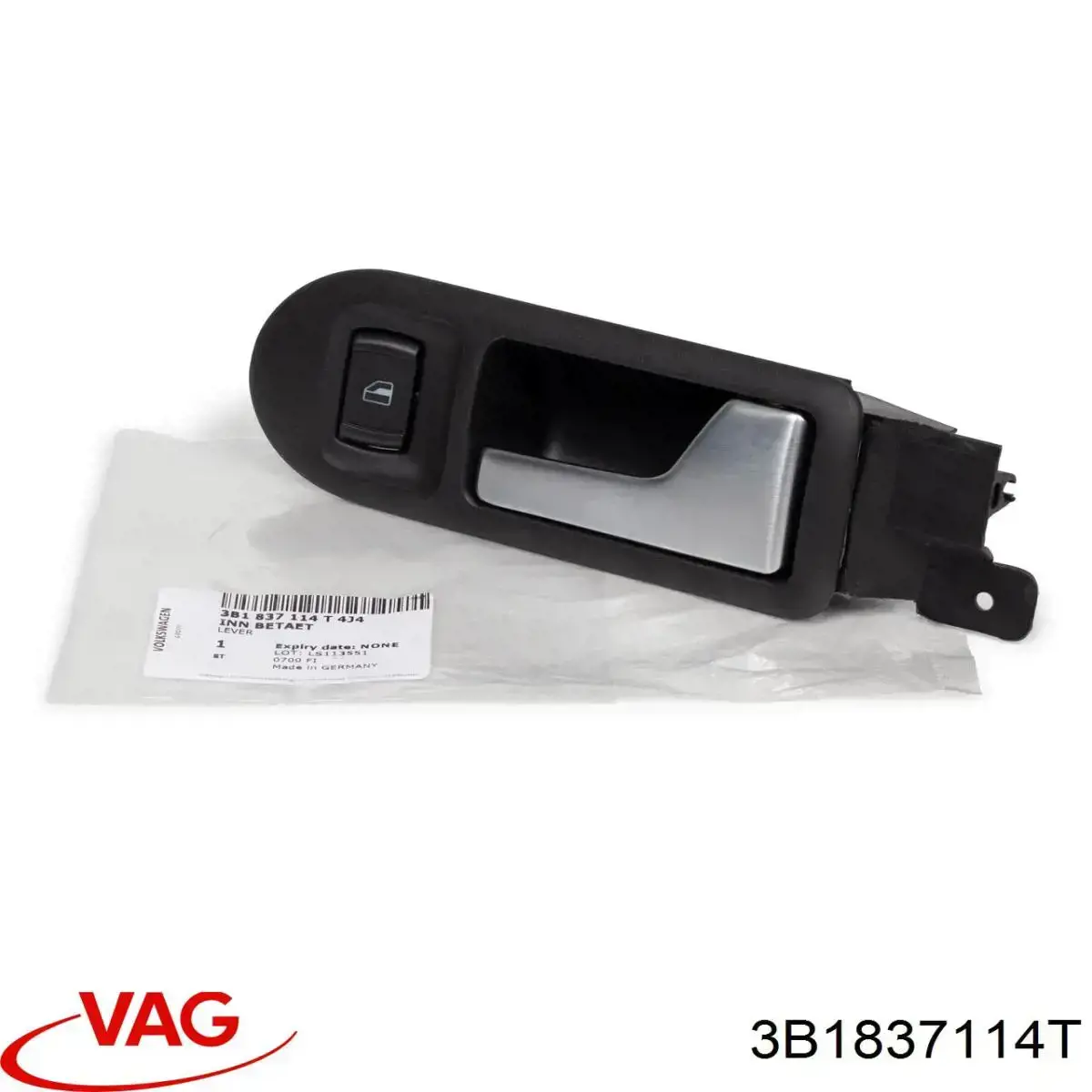 3B1837114T VAG Klamka drzwi przednich wewnętrzna prawa
