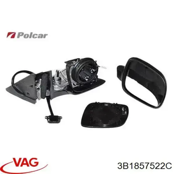 Do koszyka 3B1857522C VAG Wkład lusterka wstecznego prawego