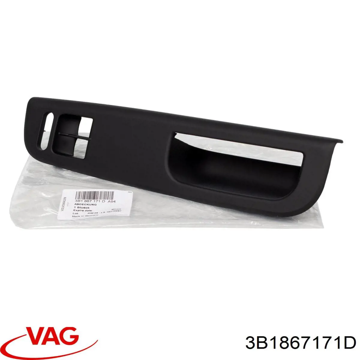 Obicie klamki wewnętrznej drzwi przednich lewych VAG 3B1867171D cena, od 23,76 USD