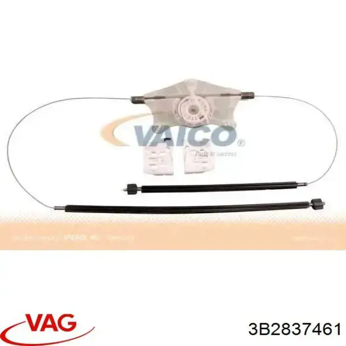 3B2837461 VAG Mechanizm podnoszenia szyby drzwi przednich lewych