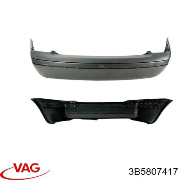 3B5807417 VAG Zderzak tylny