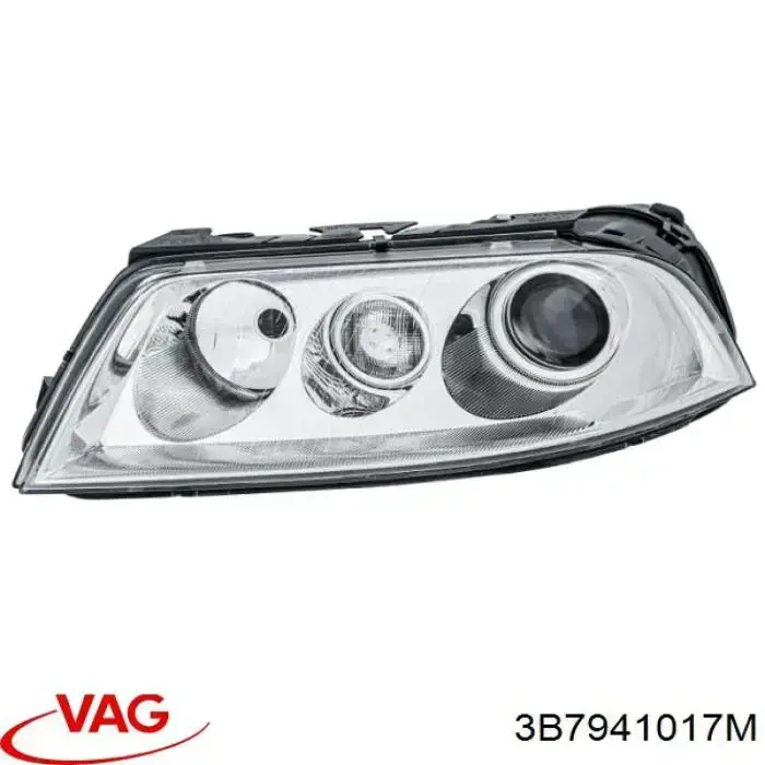 Do koszyka 3B7941017M VAG Reflektor lewy