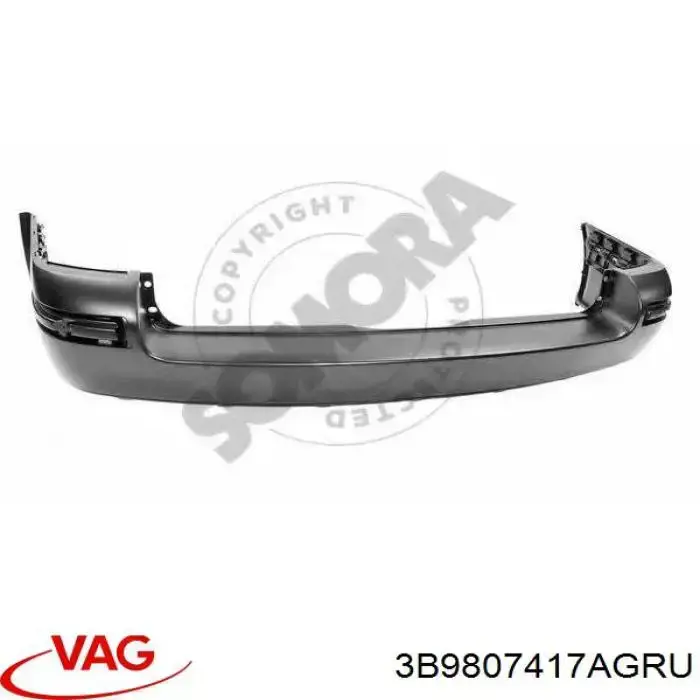 3B9807417AGRU VAG Zderzak tylny