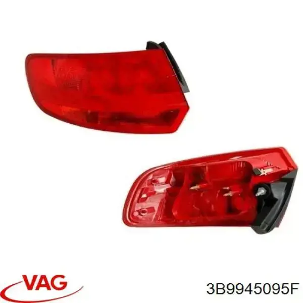 Lampa zespolona tylna lewa VAG 3B9945095F cena, od 103,75 USD