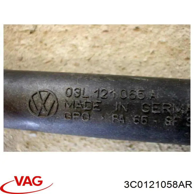 Do koszyka 3C0121058AR VAG Przewód (króciec) układu chłodzenia