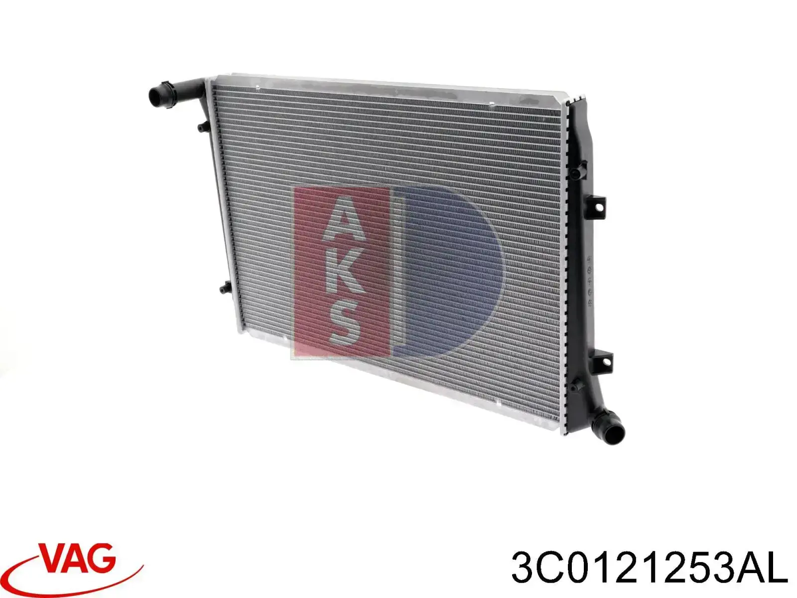 Do koszyka 3C0121253AL VAG Chłodnica silnika