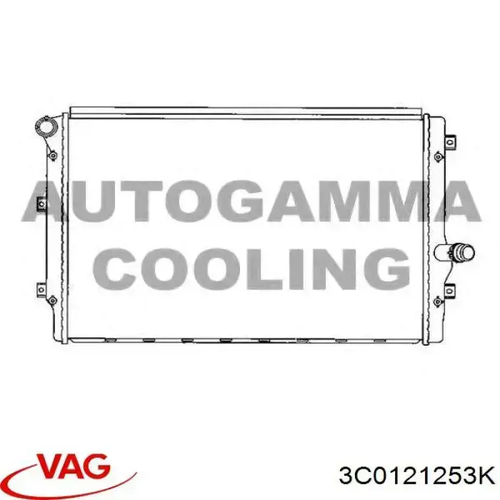Do koszyka 3C0121253K VAG Chłodnica silnika