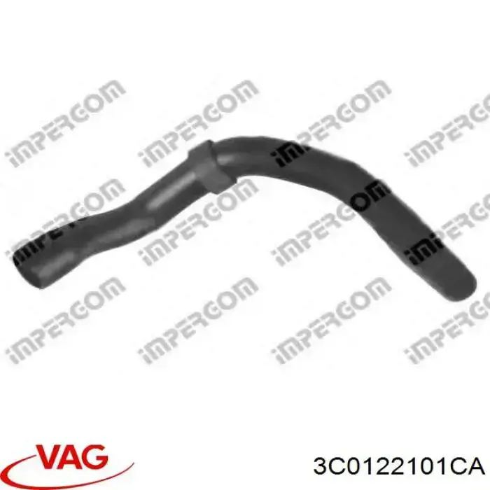 Przewód (króciec) chłodnicy górny VAG 3C0122101CA cena, od 27,46 USD