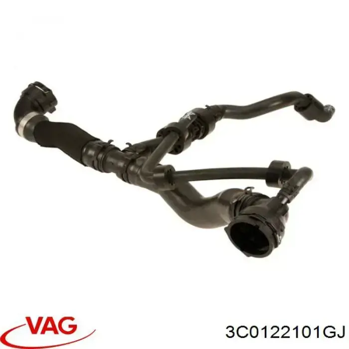 Przewód (króciec) chłodnicy górny VAG 3C0122101GJ cena, od 191,44 USD