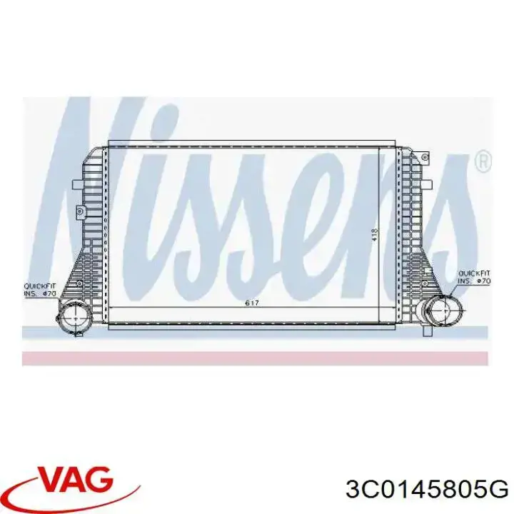 Chłodnica intercoolera 3C0145805G VAG