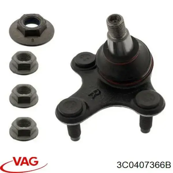 Sworzeń wahacza dolny prawy VAG 3C0407366B cena, od 16,56 USD
