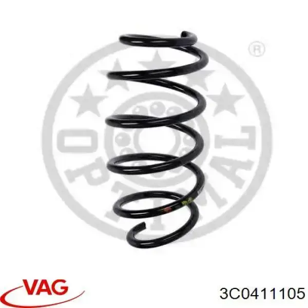 Do koszyka 3C0411105 VAG Sprężyna przednia