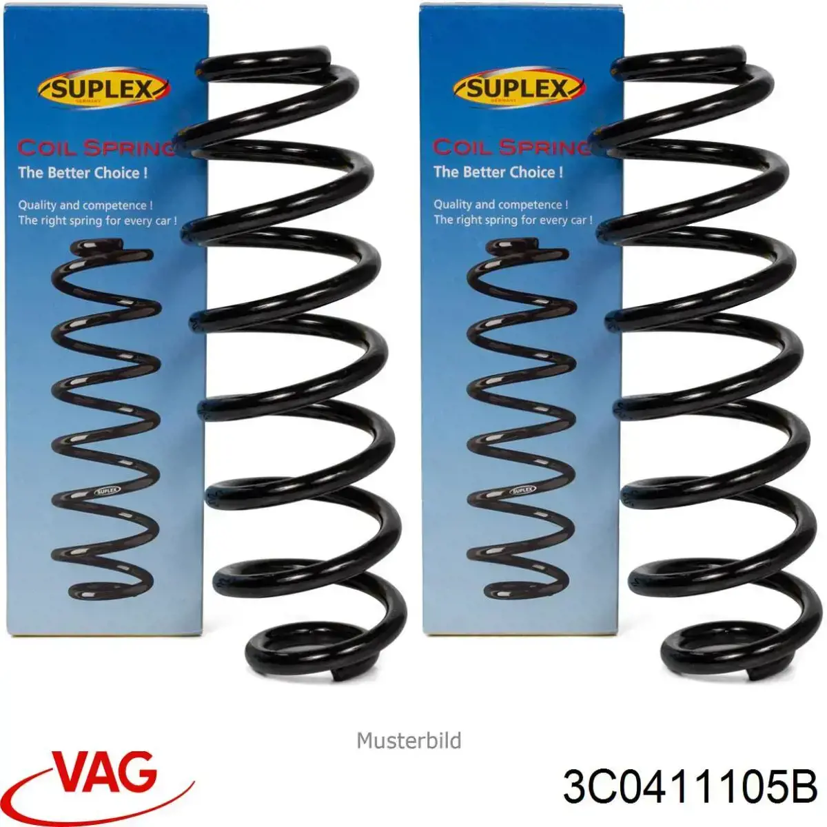 Do koszyka 3C0411105B VAG Sprężyna przednia