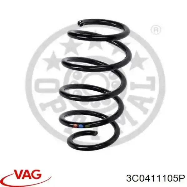 Sprężyna przednia VAG 3C0411105P cena, od 48,65 USD