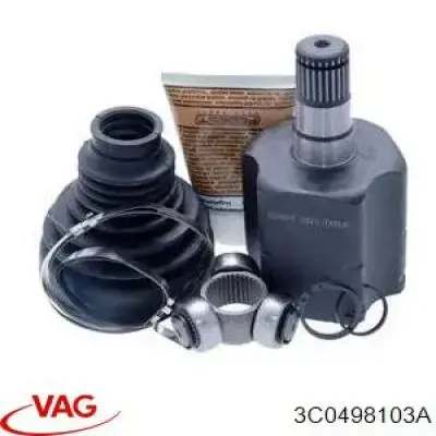 Przegub homokinetyczny przedni wewnętrzny VAG 3C0498103A cena, od 44,77 USD