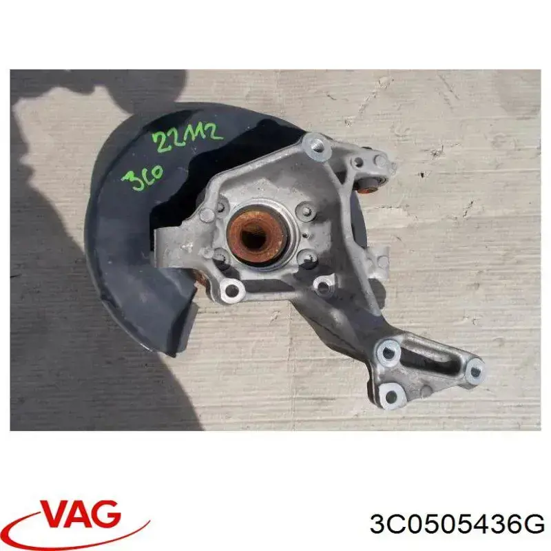 3C0505436G VAG Czop (zwrotnica) tylny prawy