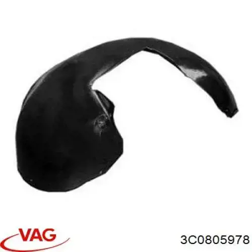 Nadkole błotnika przedniego prawe tylne VAG 3C0805978 cena, od 27,87 USD