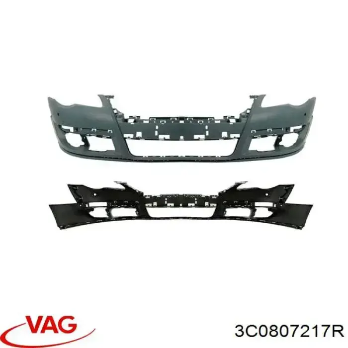 Zderzak przedni VAG 3C0807217R cena, od 78,88 USD