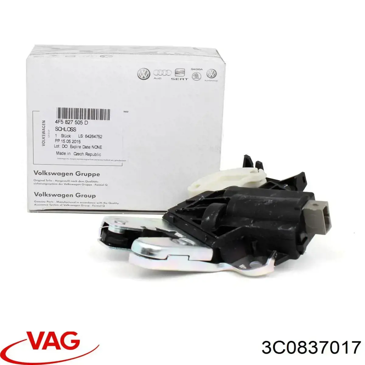 Linka (cięgno) otwierania zamka drzwi tylnych VAG 3C0837017 cena, od 17,09 USD