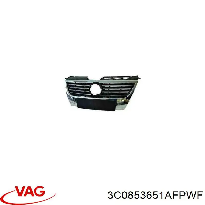 Atrapa chłodnicy VAG 3C0853651AFPWF cena, od 501,69 USD