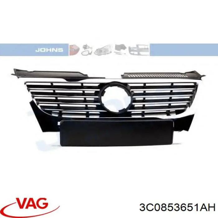 3C0853651AH VAG Atrapa chłodnicy