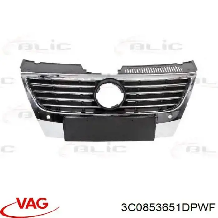 Atrapa chłodnicy VAG 3C0853651DPWF cena, od 101,47 USD