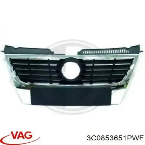 Atrapa chłodnicy VAG 3C0853651PWF cena, od 101,47 USD