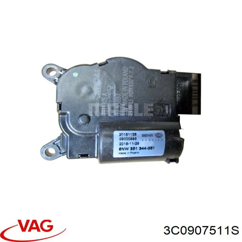 Silniczek klapy nagrzewnicy VAG 3C0907511S cena, od 64,38 USD