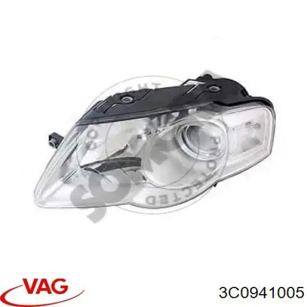 Do koszyka 3C0941005 VAG Reflektor lewy