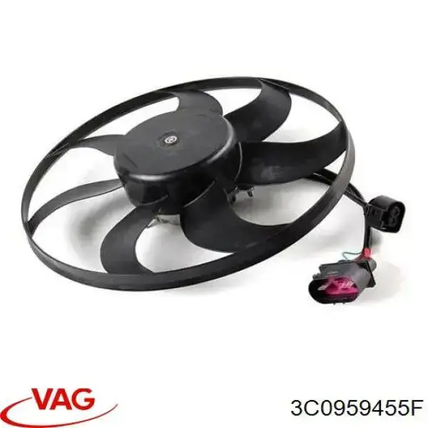 Wentylator elektryczny układu chłodzenia, kompletny (silnik+wirnik) lewy VAG 3C0959455F cena, od 102,69 USD